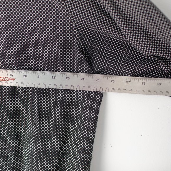 JF J. Ferrar Black White Long Sleeve Button Up Men's Stretch Shirt XXL - Picture 9 of 10